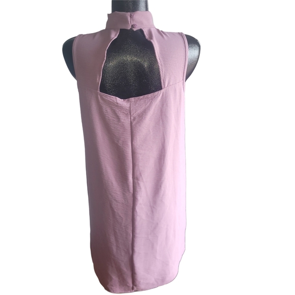 Pentagone Sleeveless Pink Mock Neck Shift Dress M - Picture 5 of 6